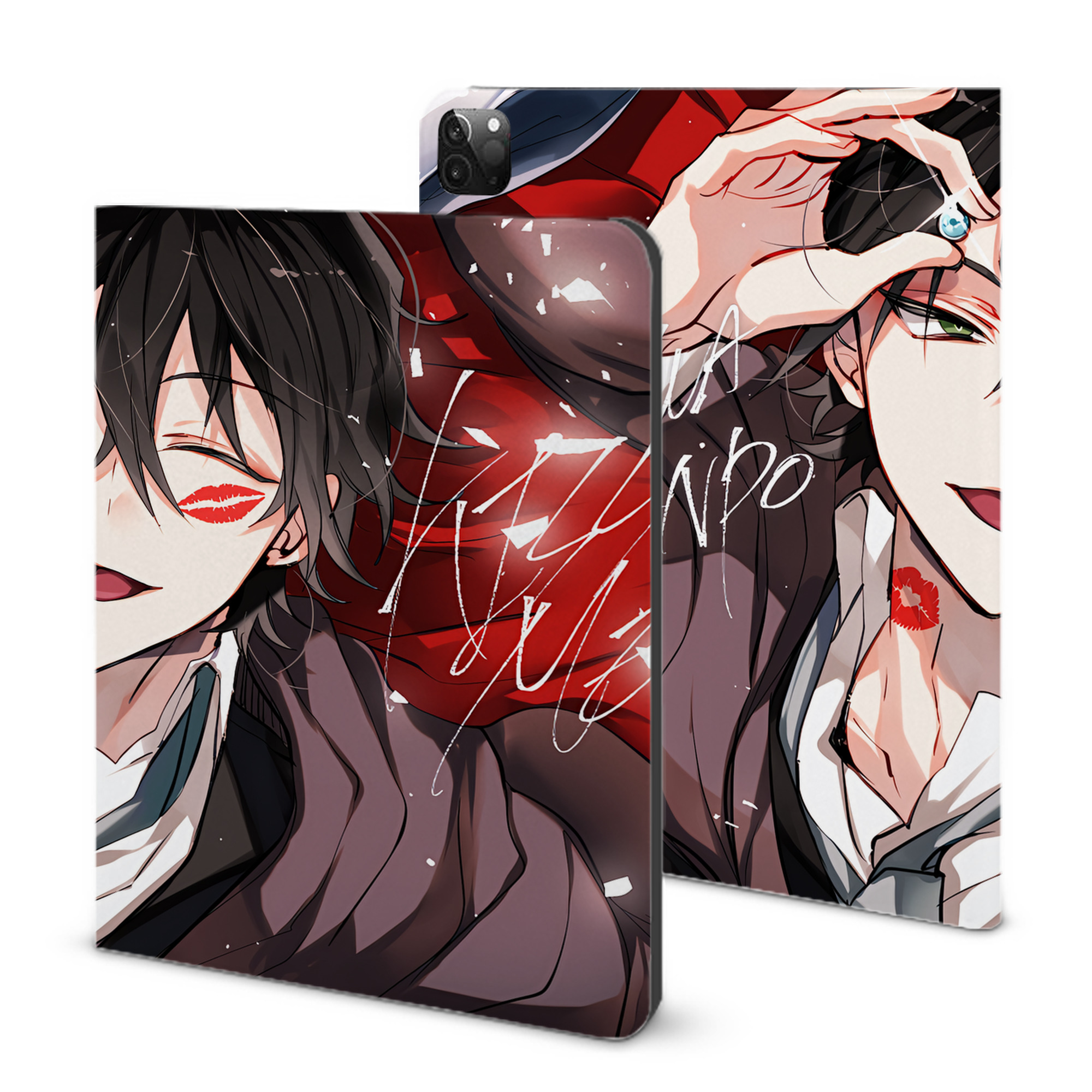 （画像用） 文豪ストレイドッグス Bungo Stray Dogs IPadケース ペンホルダー付き ブックスタイルデザイン